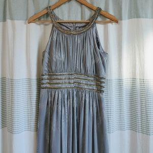 Ivanka Trump silver evening gown